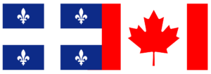 Image of Quebec and Candian flags